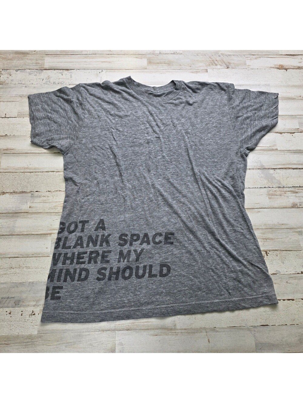 VTG Phish T-Shirt Gray Got A Blank Space Where My Mind Should Be Whale Logo Worn